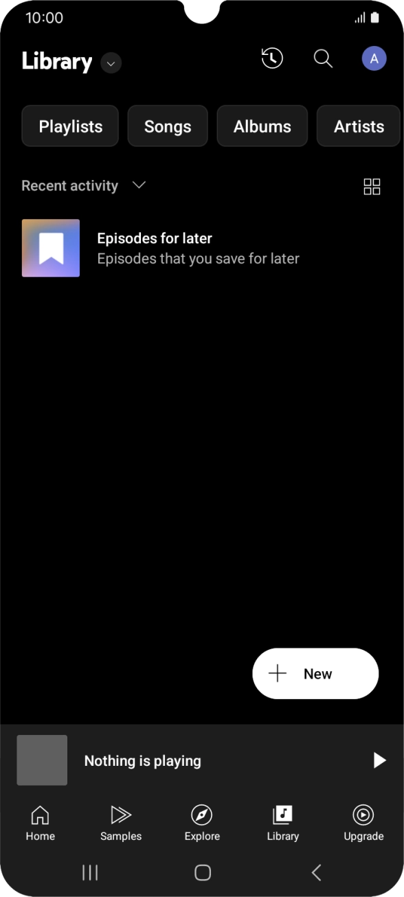Press the drop down list.