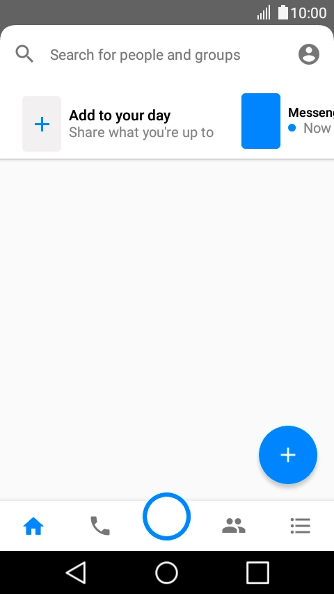 Press the new action icon.