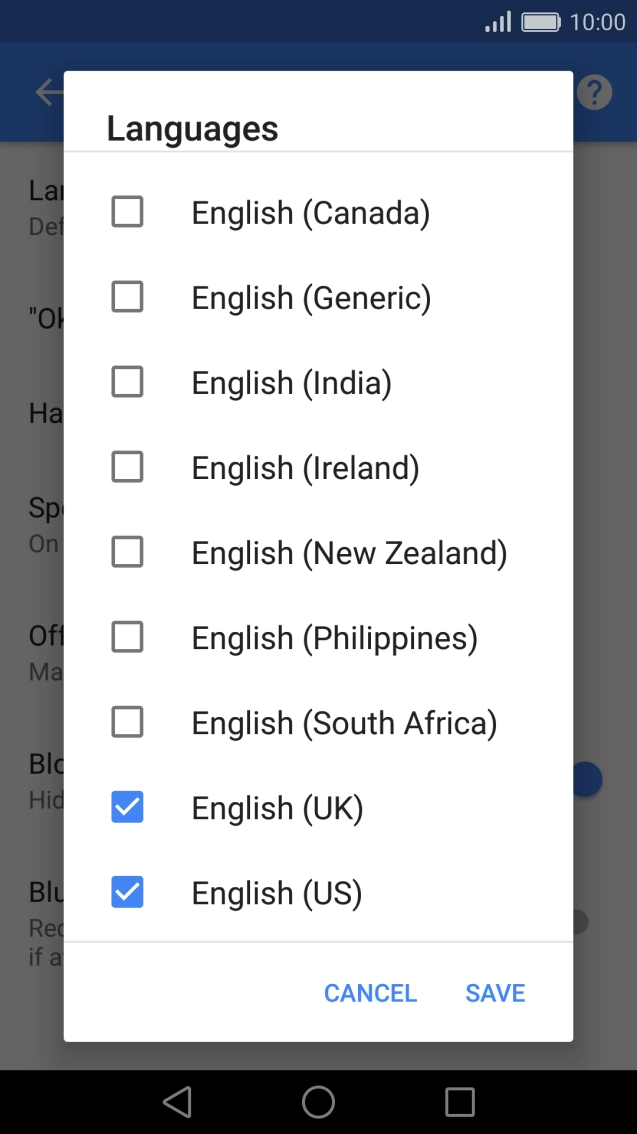 Press SAVE. Press SAVE.