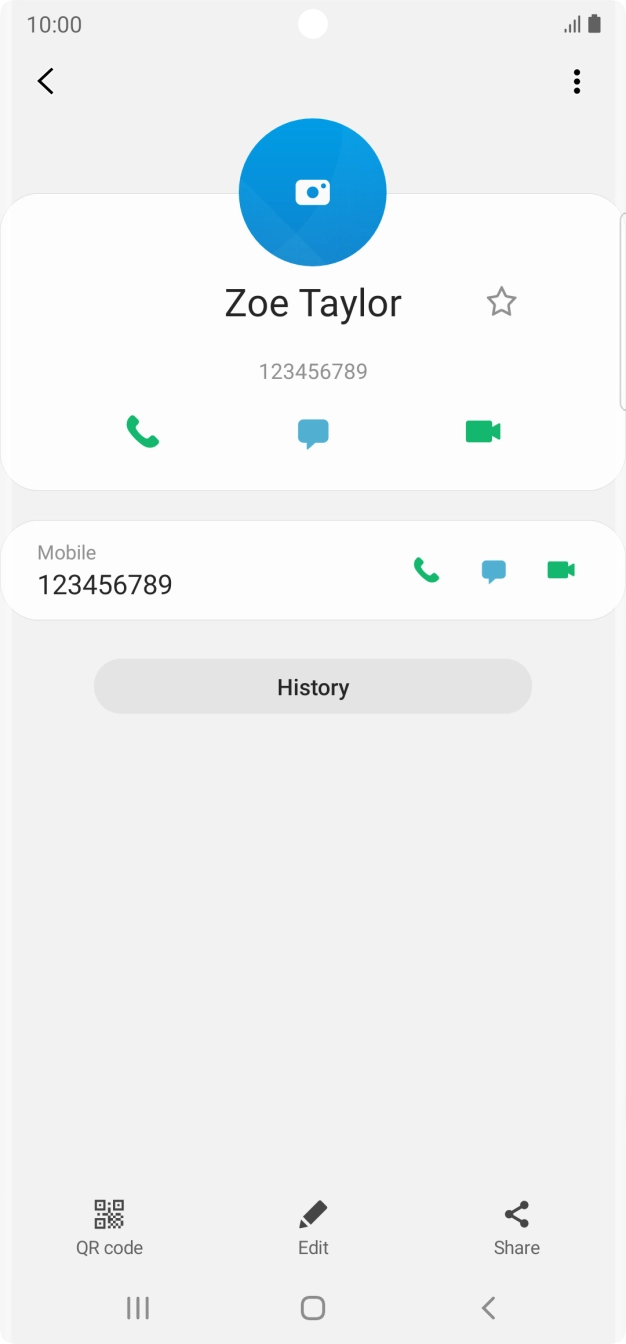 Press the Home key to return to the home screen.