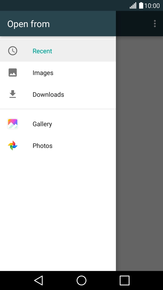 Press Images and go to the required folder.