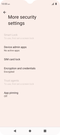 Press SIM card lock. Press SIM card lock.