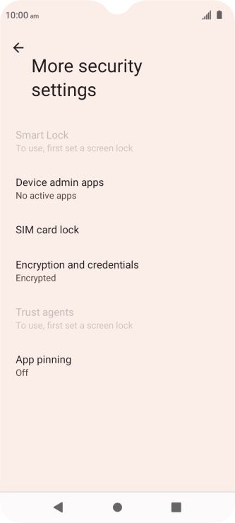 Press SIM card lock. Press SIM card lock.