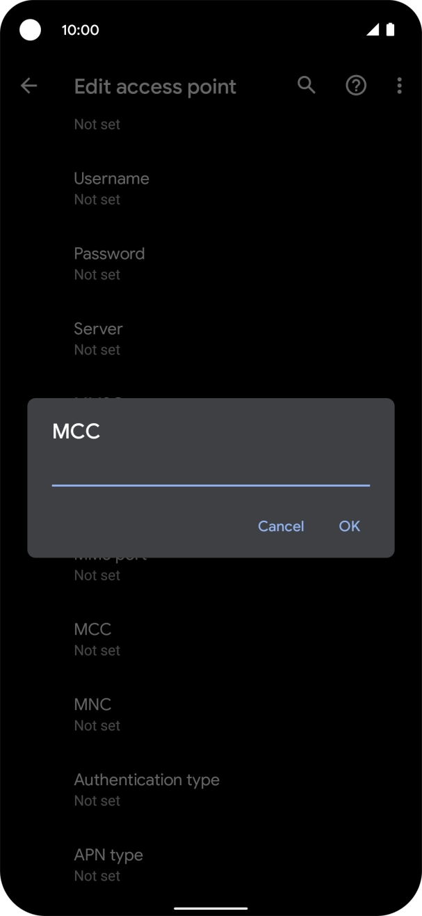 Key in 505 and press OK. Key in 505 and press OK.