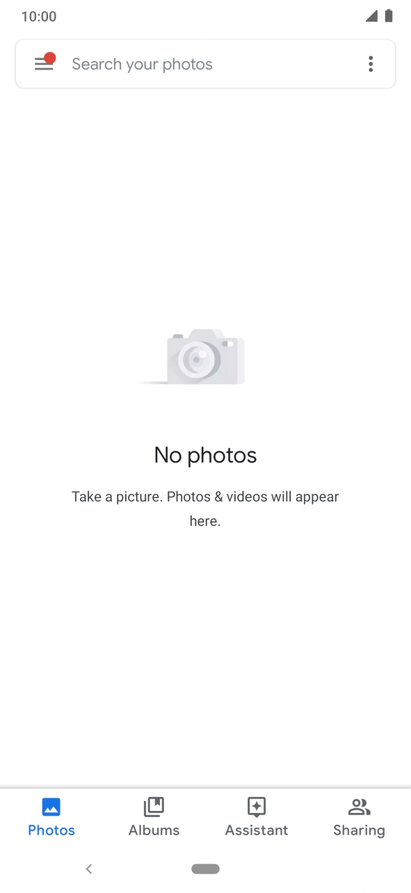 Press Albums and go to the required folder.