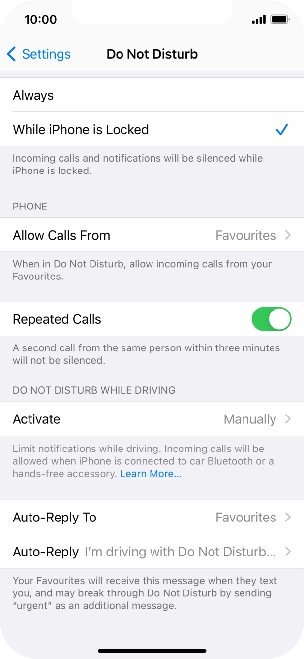 Press Auto-Reply To.