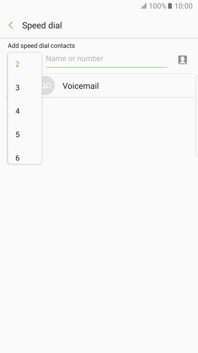 Press the required number key.