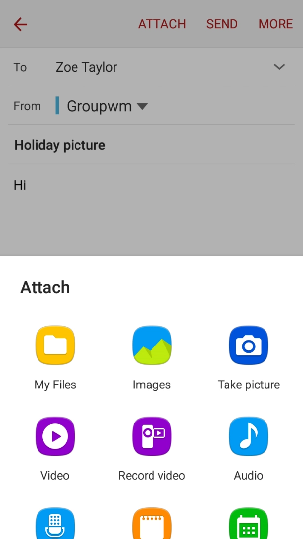 Press My Files and go to the required folder.