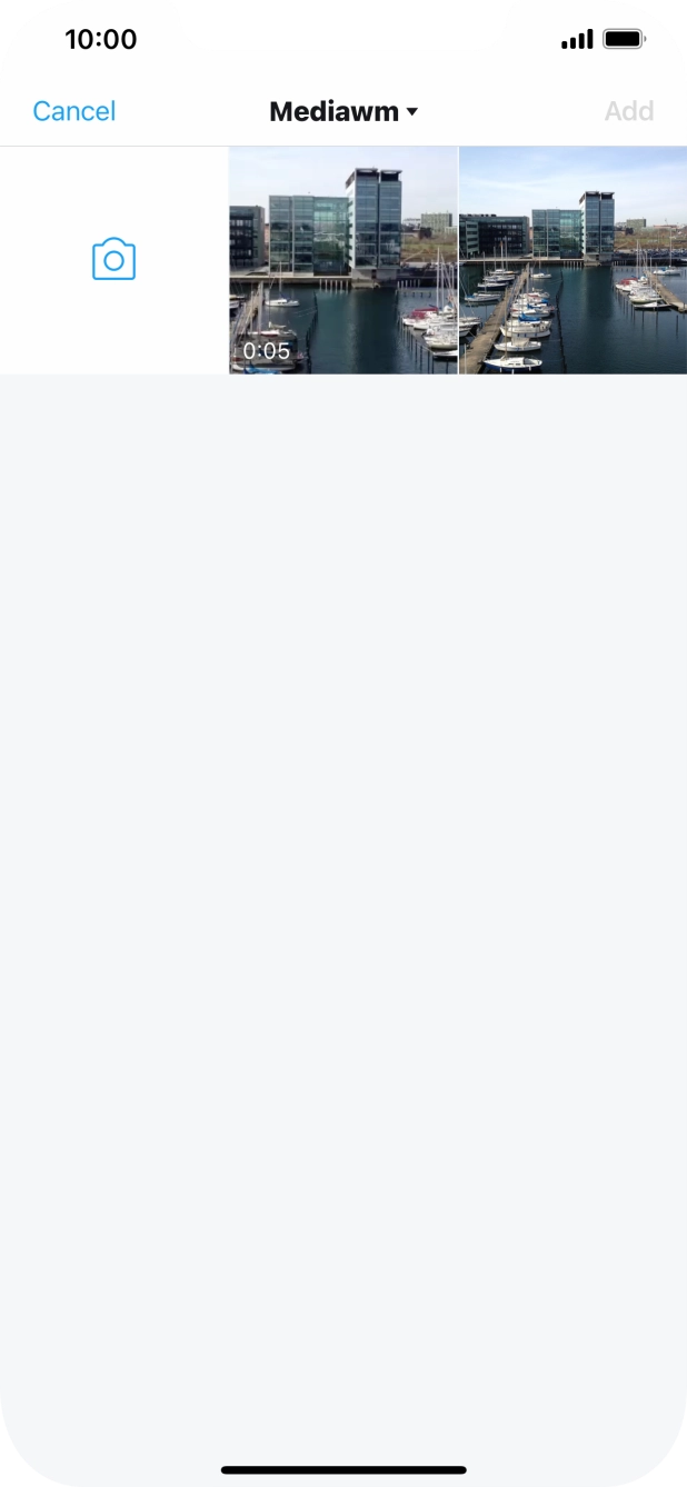 Press the required picture or video clip.