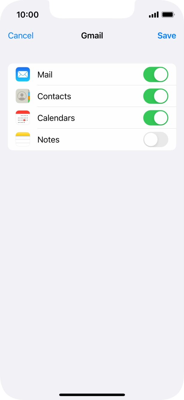 If this screen is displayed, your email account has been recognised and set up automatically.