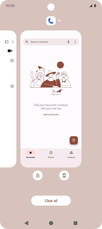 To end one running application, slide your finger upwards on the required application. To end one running application, slide your finger upwards on the required application.
