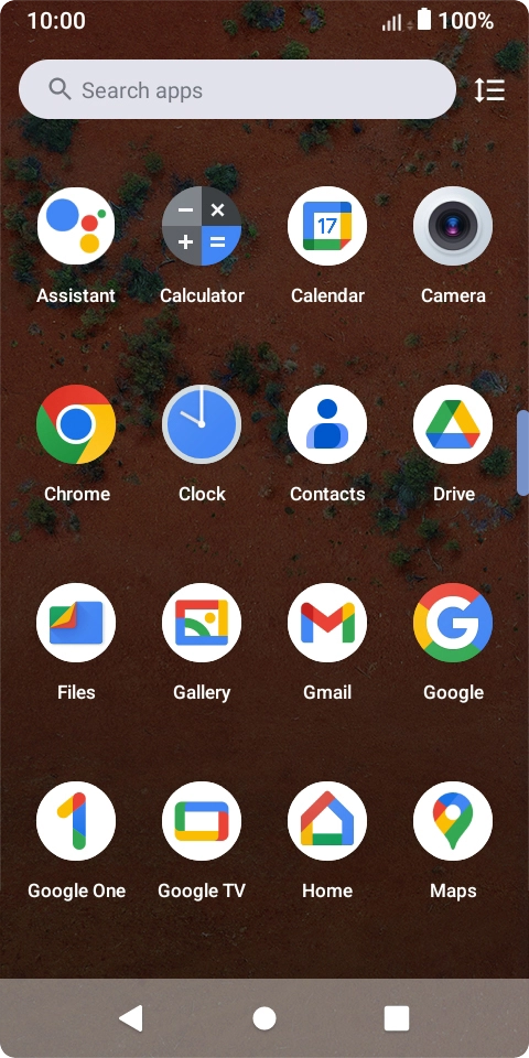 Press Gallery and go to the required folder.