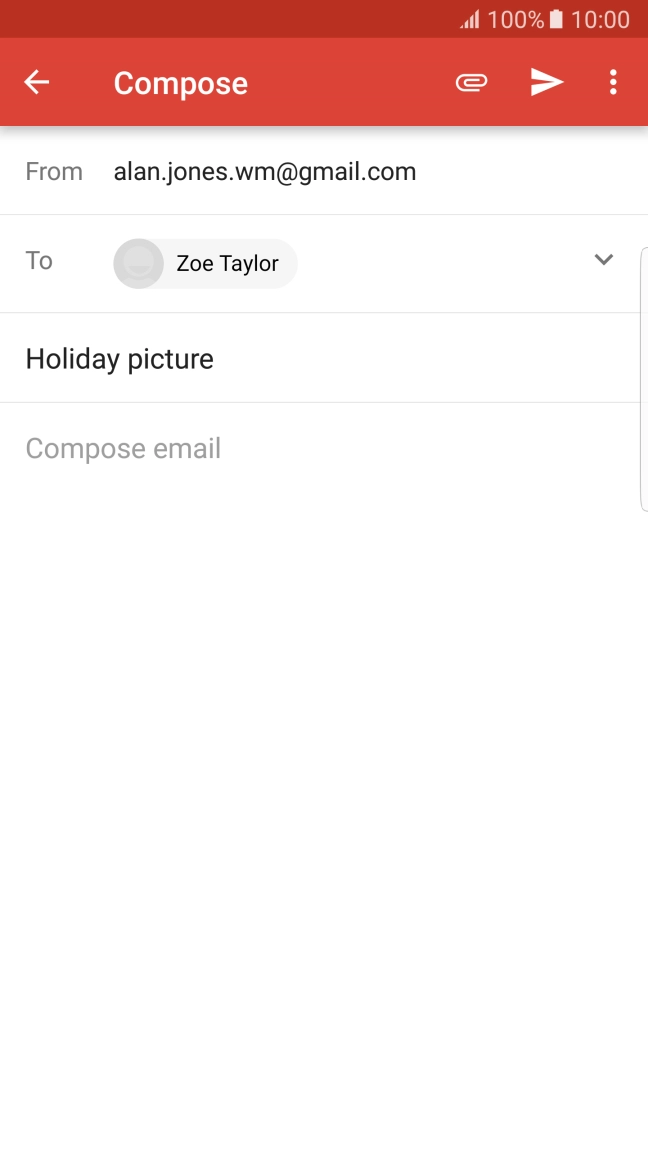 Press the text input field.