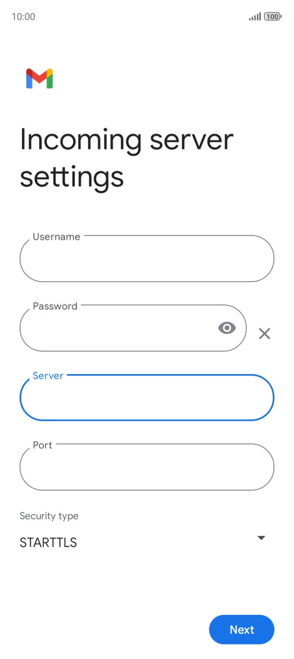 Press the field below 