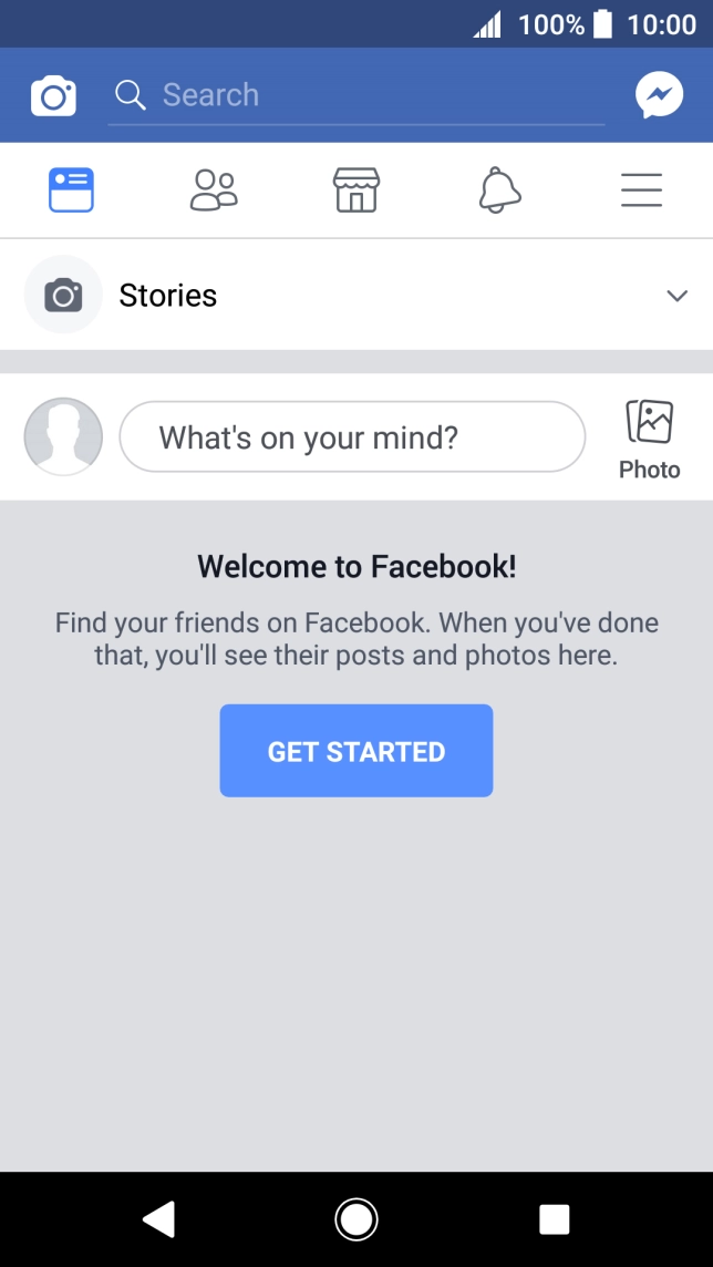 Press the text input field.