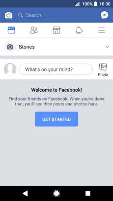 Press the text input field.