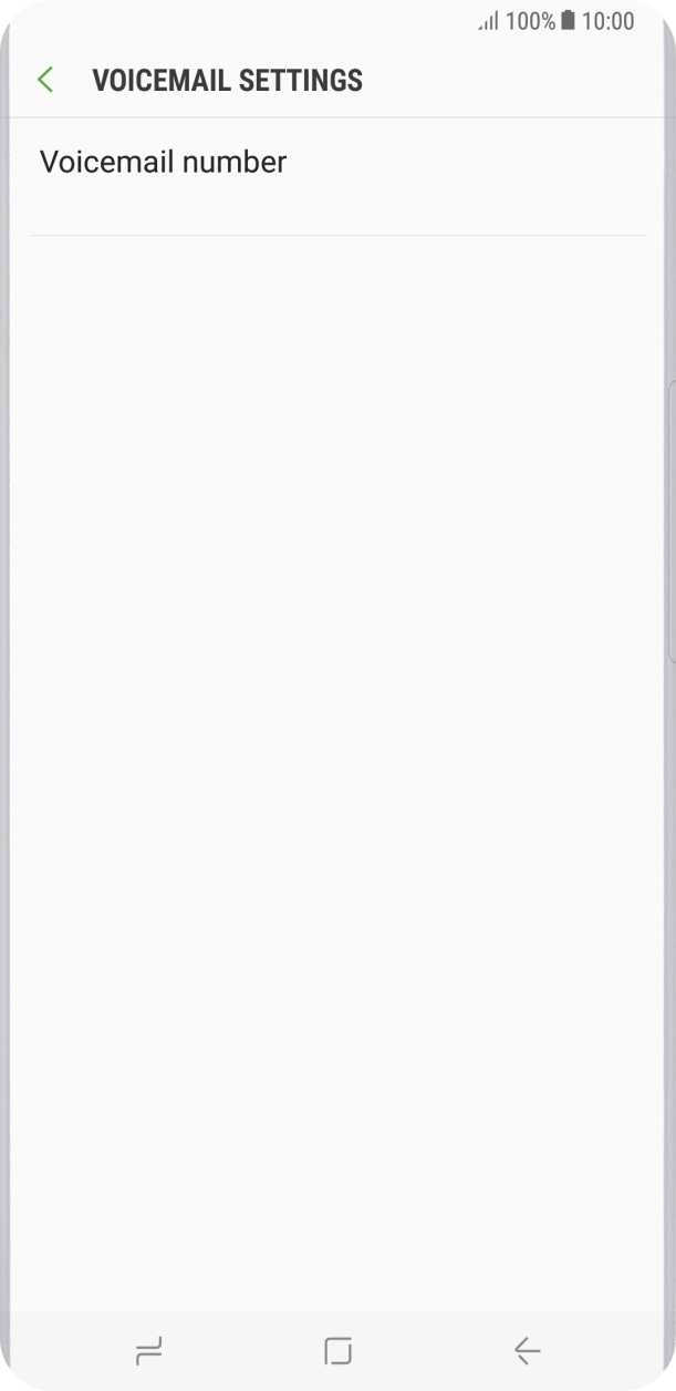 Press Voicemail number.