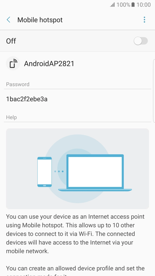 Press the menu icon.