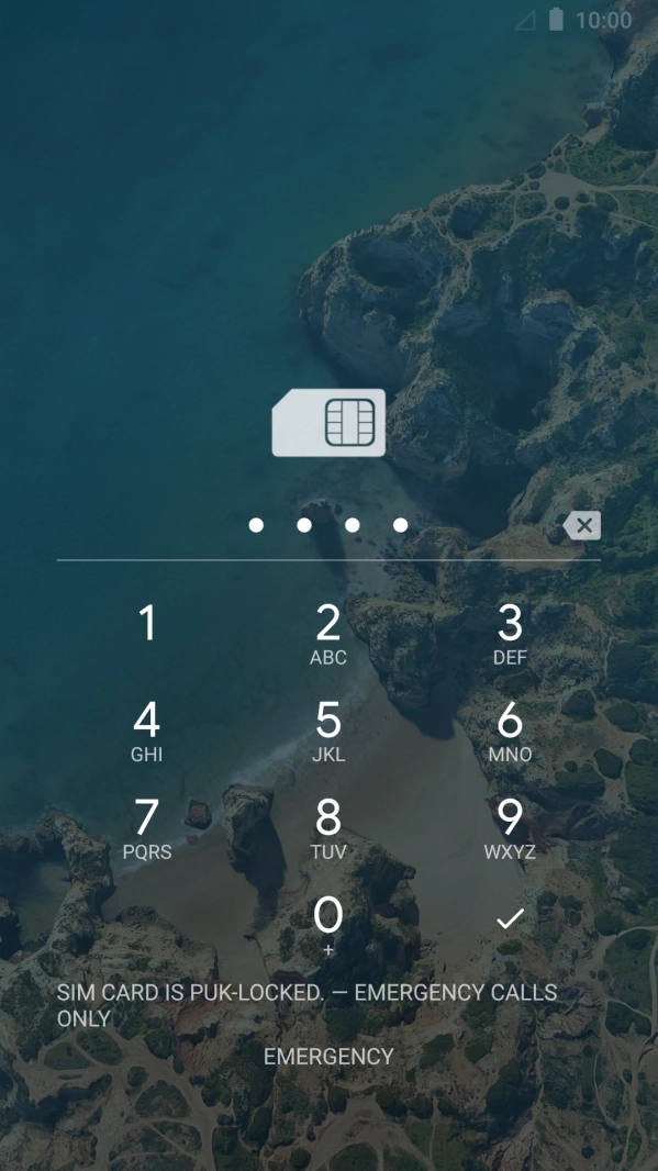Key in a new four-digit PIN and press the confirm icon.