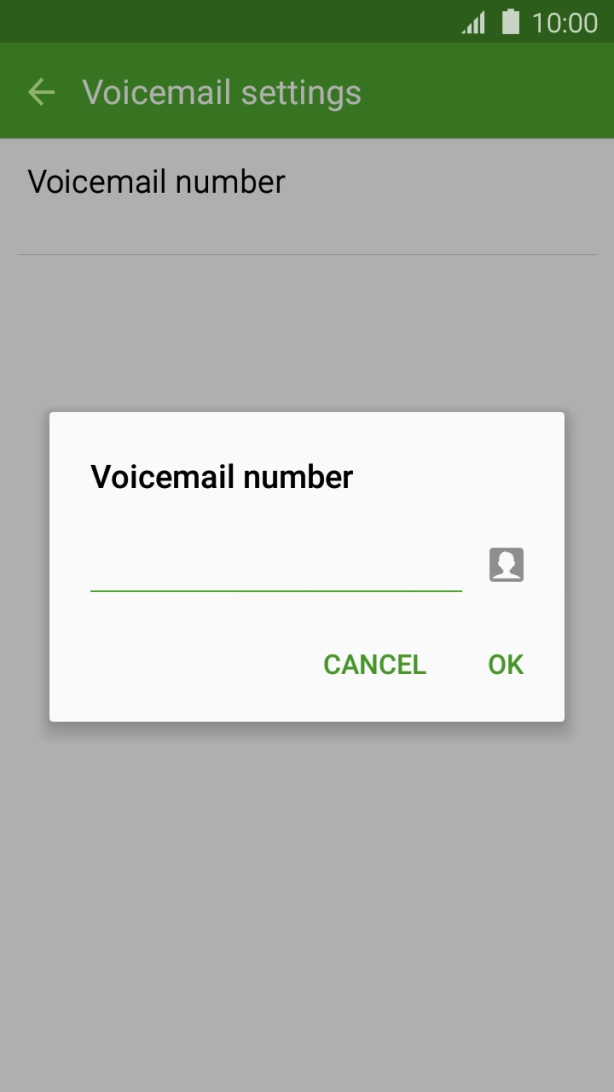 Key in +61101 and press OK.