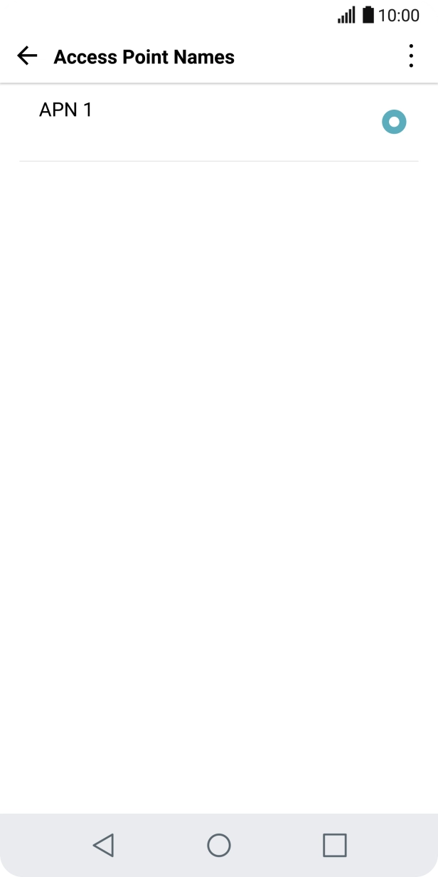 Press the menu icon.