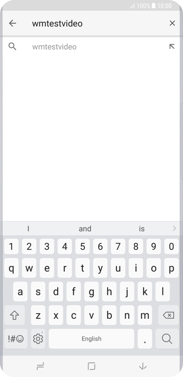 Key in the required search word and press the search icon.