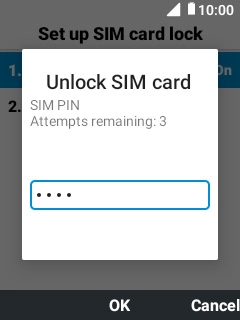 Key in your PIN and press the Navigation key.