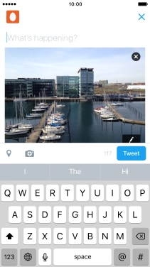 Press the text input field.