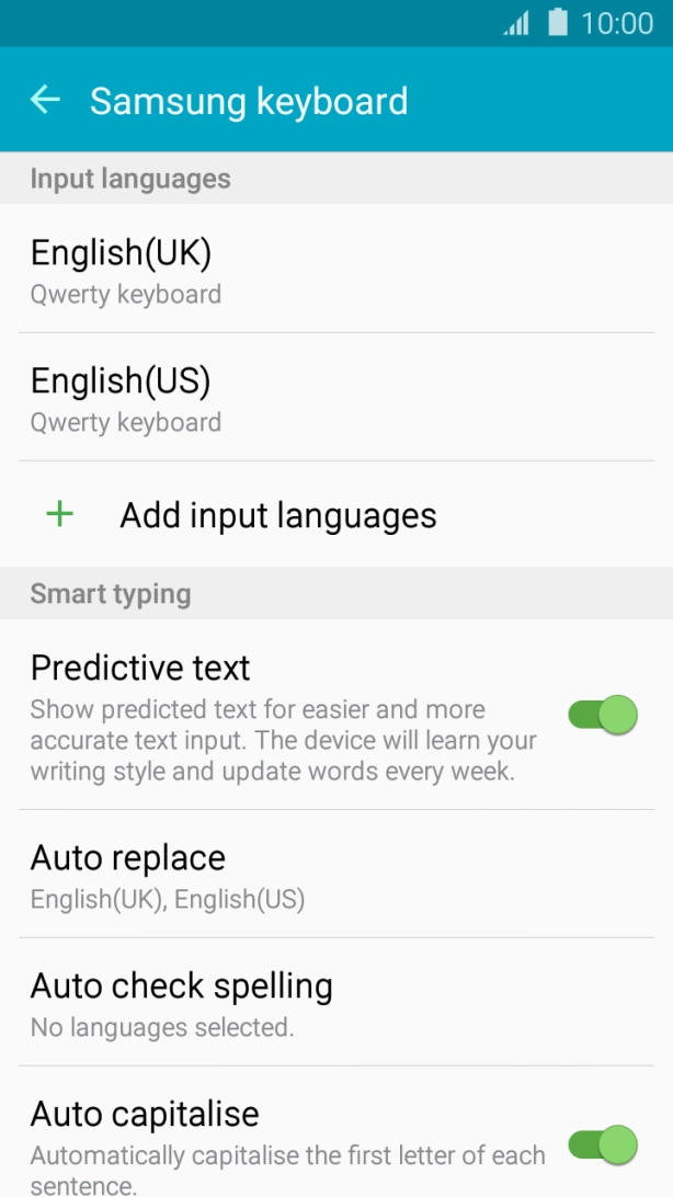 Press the Return key.