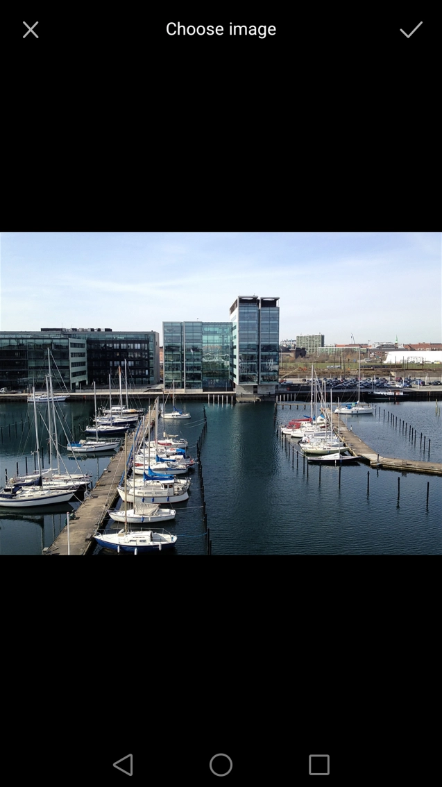 Press the confirm icon.