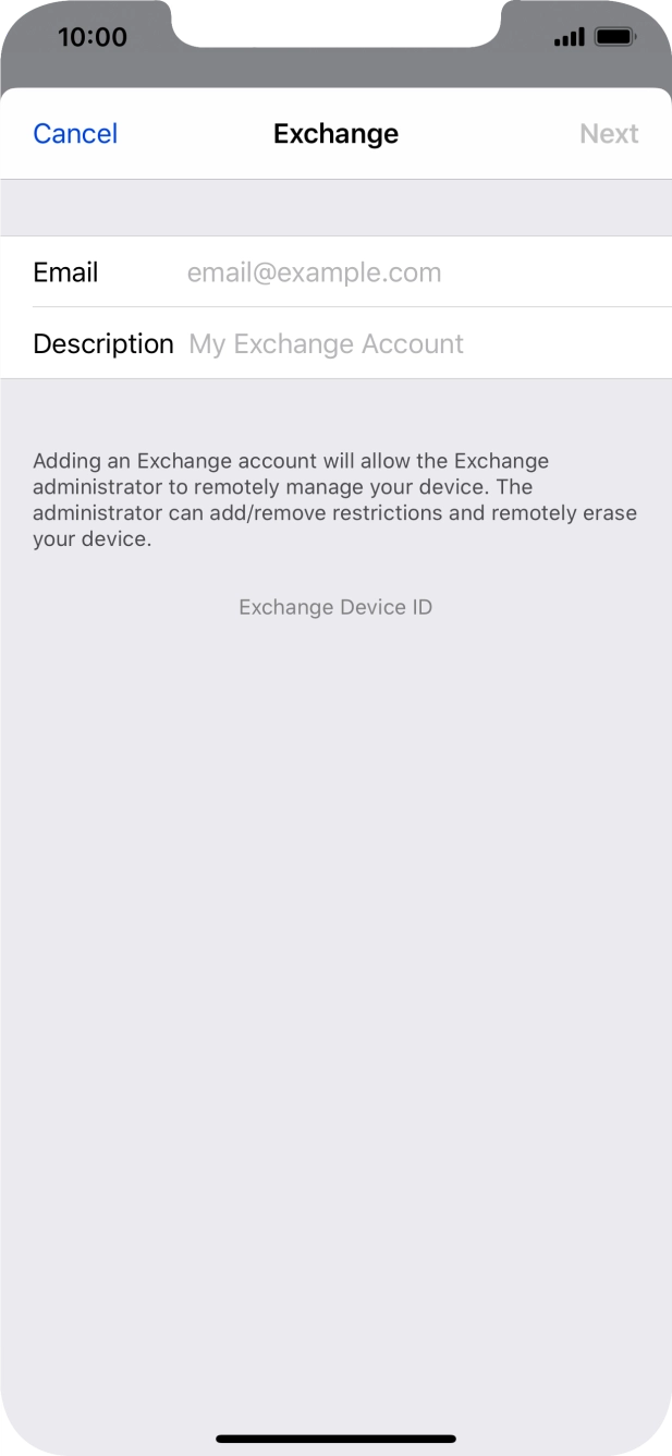 Press Email and key in your email address. Press Email and key in your email address.