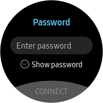 Press Enter password.