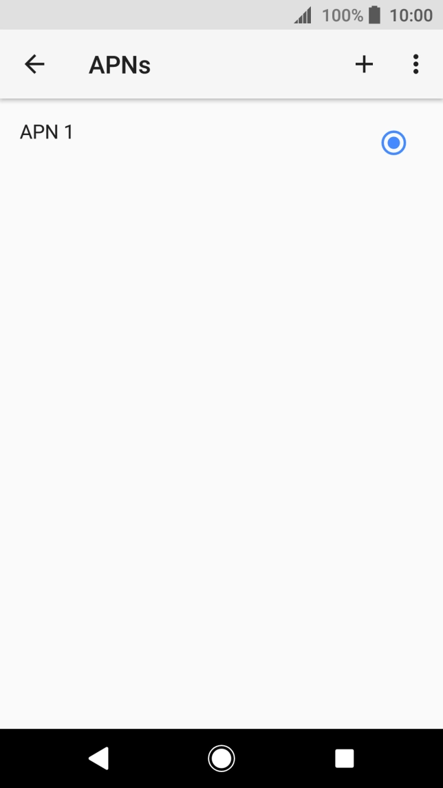 Press the new data connection icon.