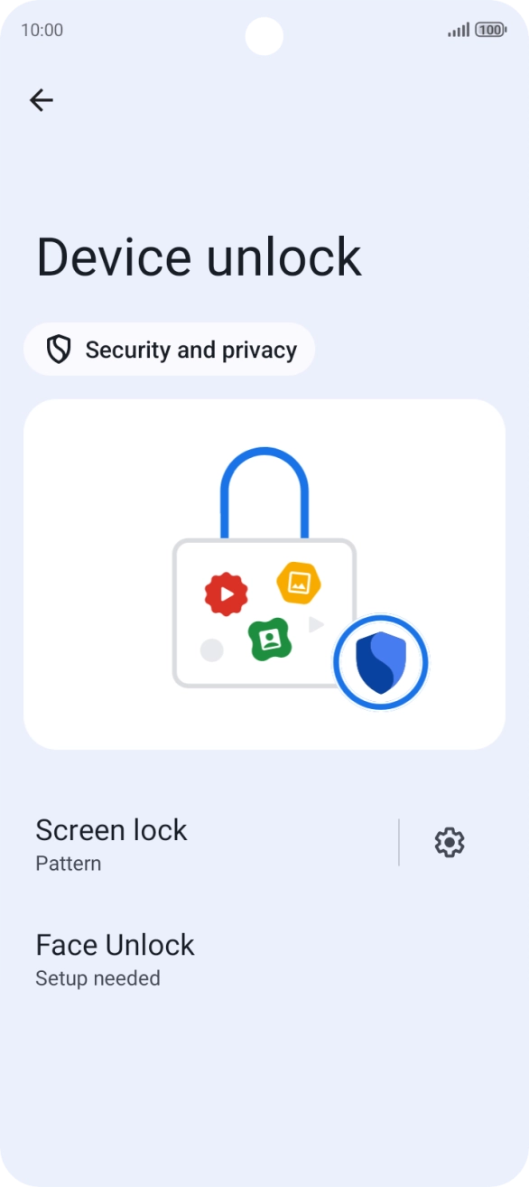 Press Screen lock and key in the current phone lock code. Press Screen lock and key in the current phone lock code.