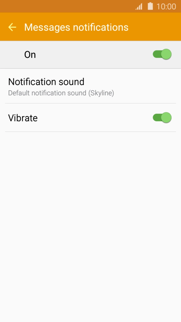 Press Notification sound.