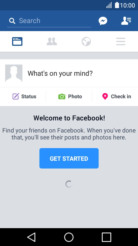 Press the text input field.