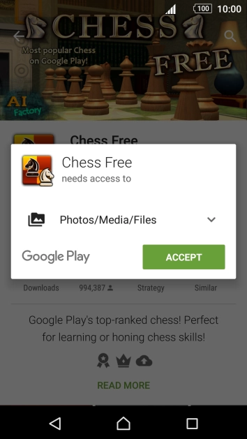 Press ACCEPT. Press ACCEPT.