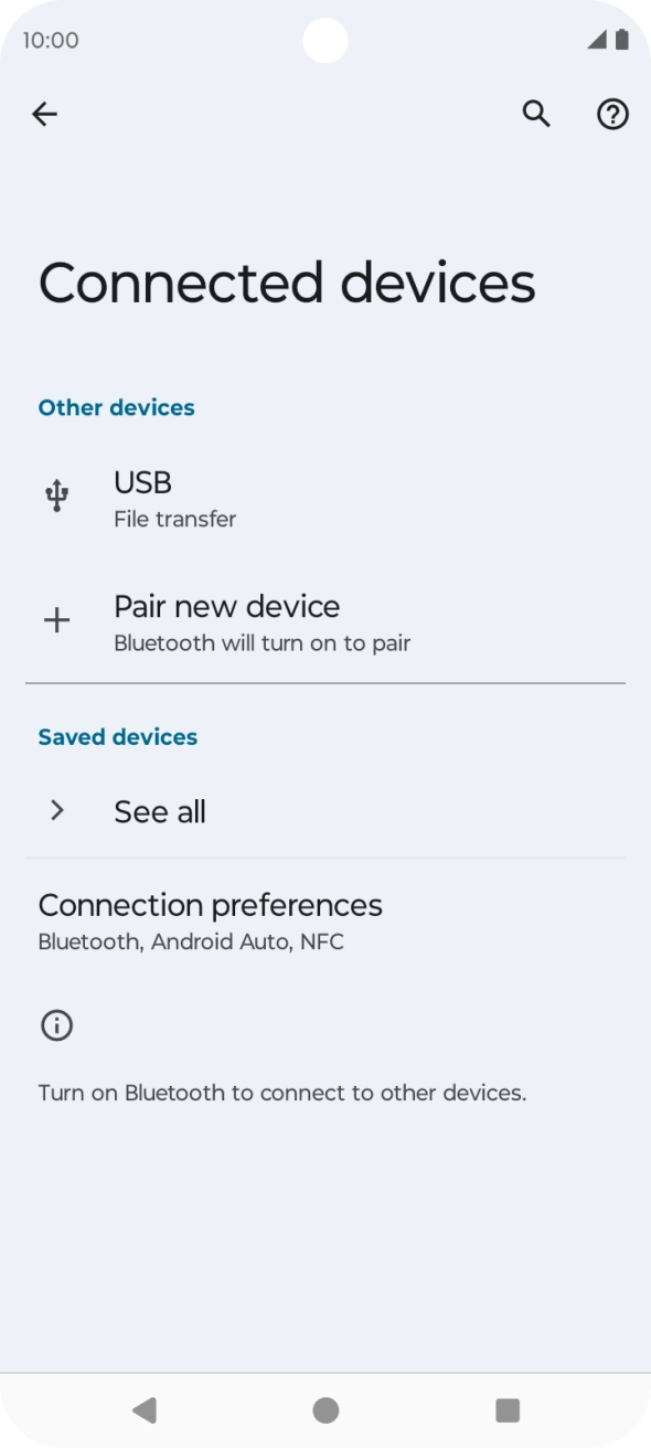 Press Pair new device.