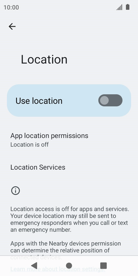 Press the indicator to turn the function on or off.