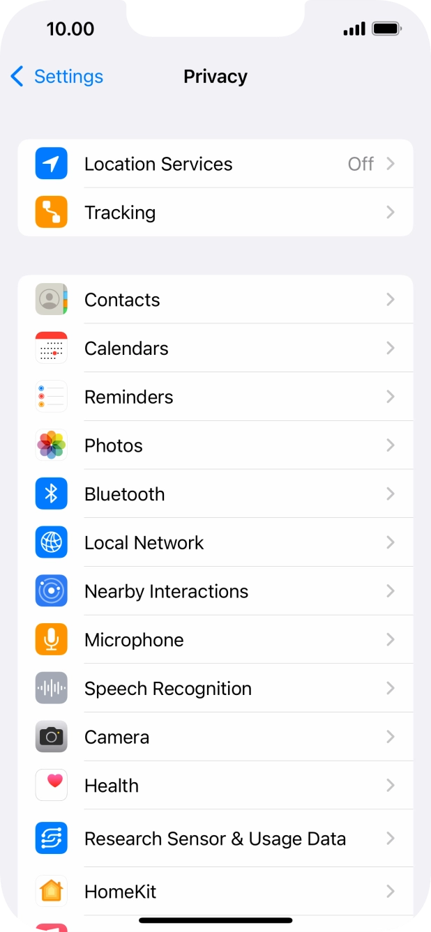Press Location Services. Press Location Services.
