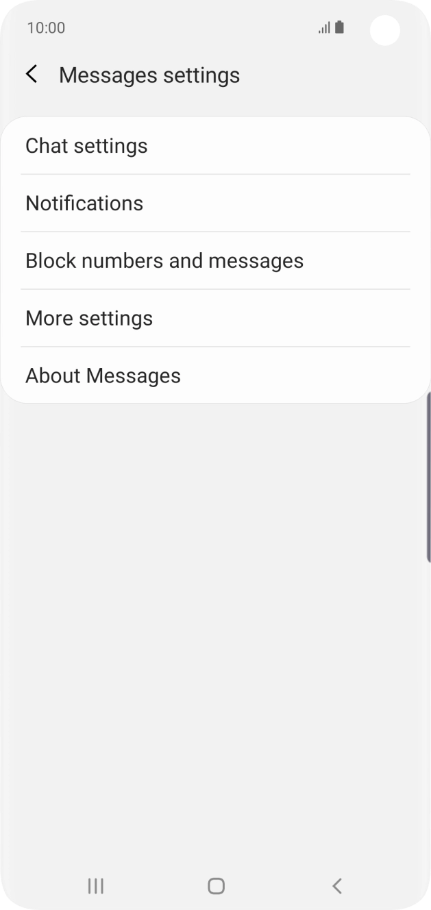 Press More settings. Press More settings.