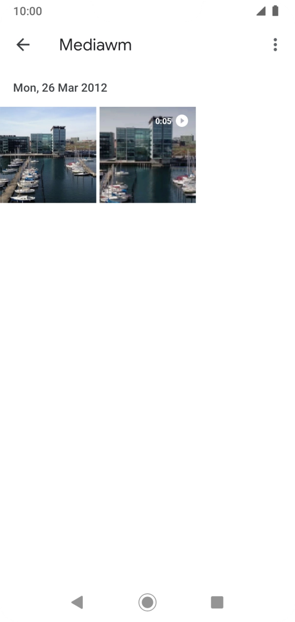 Press and hold any picture or video clip.