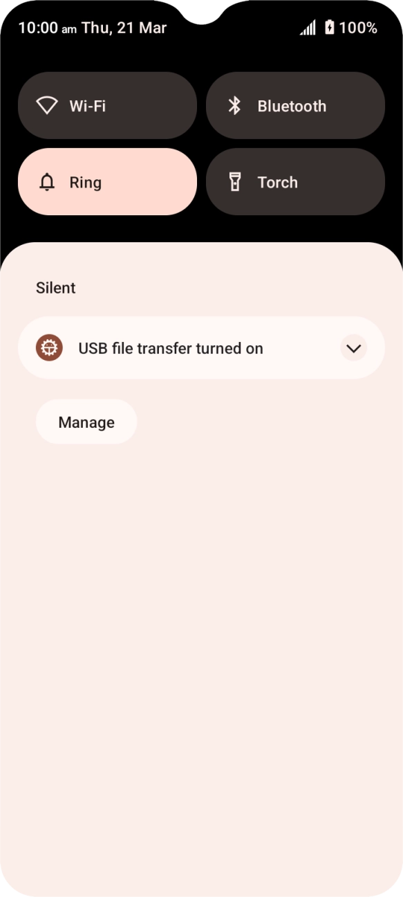 Press the drop down list.