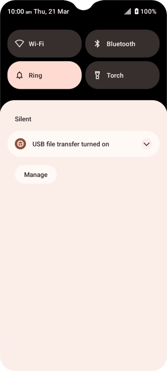 Press the drop down list.
