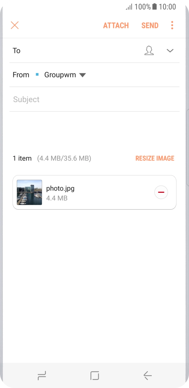 Press the search field and key in the first letters of the recipient's name.