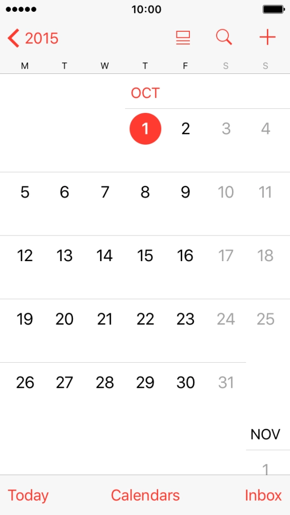 Press the new appointment icon and key in a subject for the appointment.