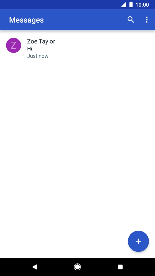 Press the new message icon. Press the new message icon.