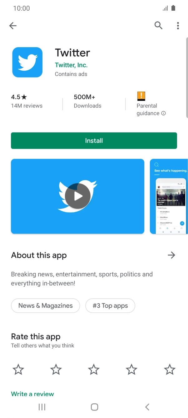Press Install and follow the instructions on the screen to install the app. Press Install and follow the instructions on the screen to install the app.