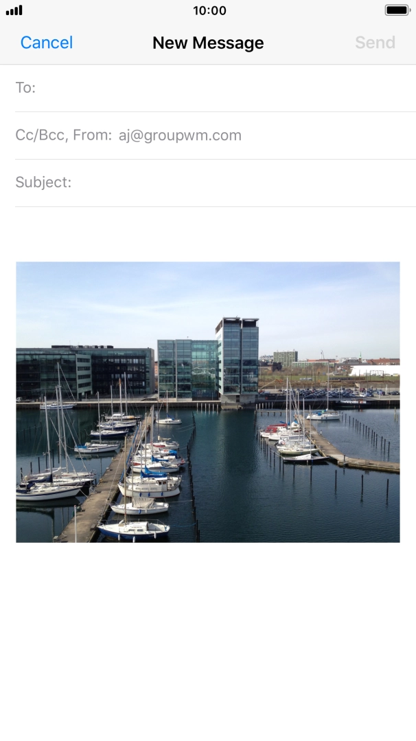 Press To and key in the first letters of the recipient's name.