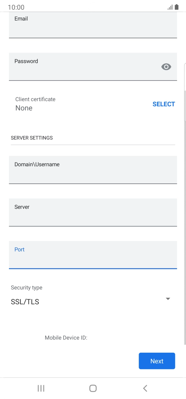 Press the drop down list below 